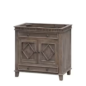LK3836NT 36" DISTRESSED WOOD NO TOP
