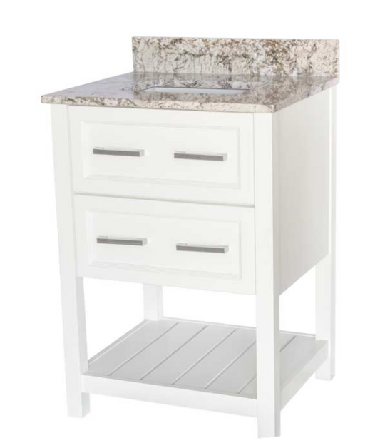 CONTEMPORARY 24" WHITE BASE ONLY
