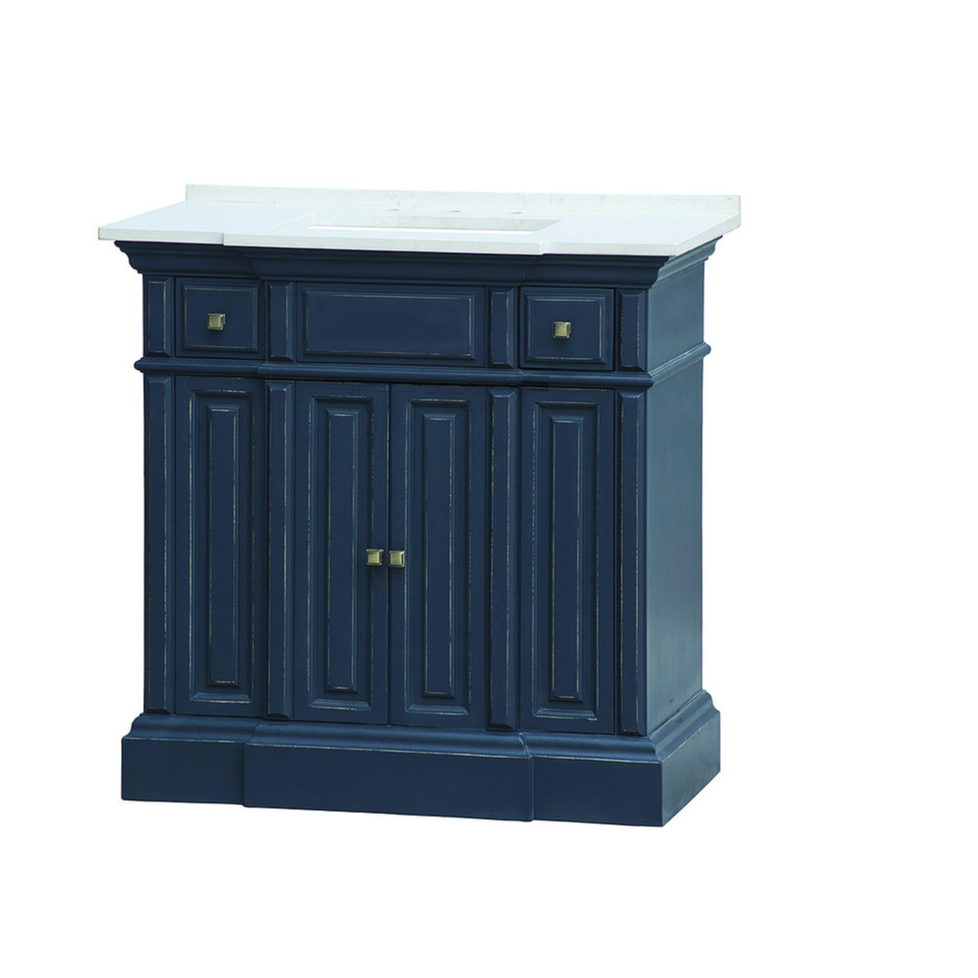 LK5236 36" NAVY DISTRESSED