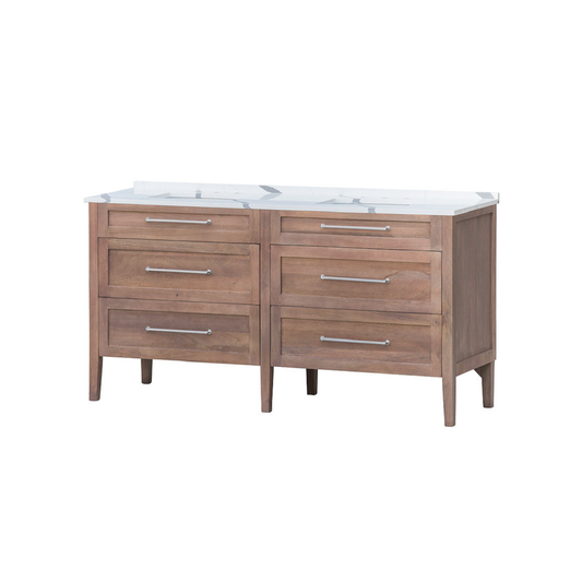 LK5168  LINDEN 68" MANGO /WHITE QUARTZ TOP