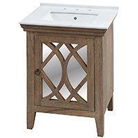 LK3726 Clear Mango 26" w/ White Quartz Top