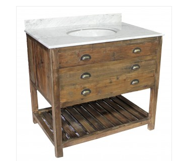 Reclaimed Pine 1-Drawer Vanity