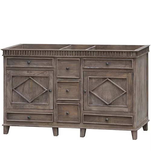 LK3858NT 58" DISTRESSED WOOD NO TOP