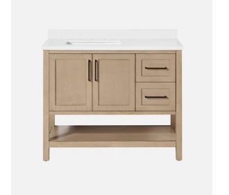 BANKS 42 " VANITY SAHARA BIRCH