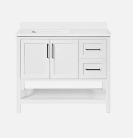 BANKS 42 " VANITY WHITE