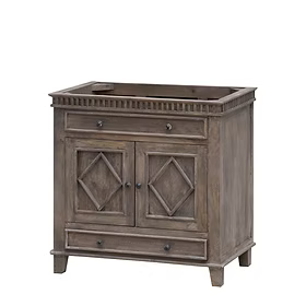 LK3836NT 36" DISTRESSED WOOD NO TOP