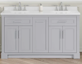 SCARLETT 60 DOUBLE BOWL DOVE GREY