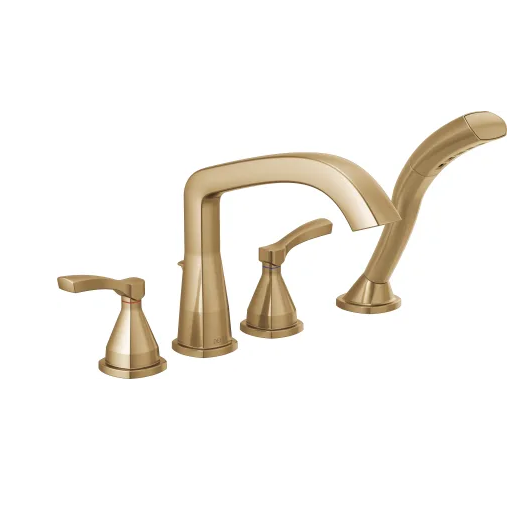 STRYKE ROMAN TUB CHAMPAGNE BRONZE WITH HAND HELD TRH76CZPR LUMICOAT