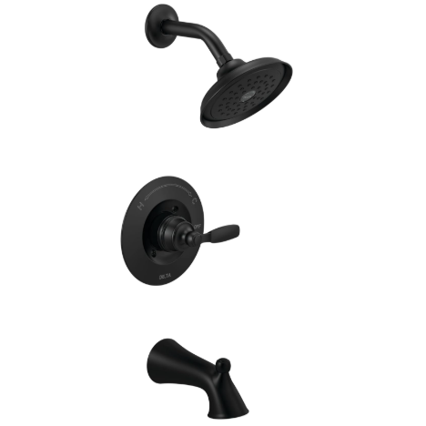 WOODHURST BLACK TUB AND SHOWER TTS32BL