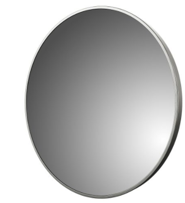 32″ Round Wall Mirror in Brushed Nickel- SSAM3232BN
