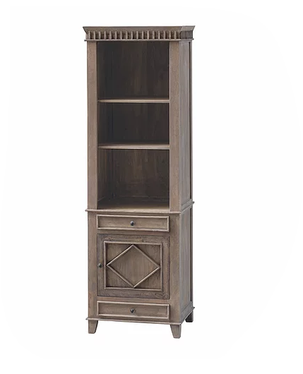 SS38LT Rustic Wood Linen Tower  (NO SHIPPING. CALL FOR PICK-UP & DELIVERY OPTIONS)