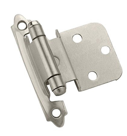 BP3428G10 Self-Closing, Face Mount Hinge with 3/8in(10mm) Inset - SN - 2 Pack
