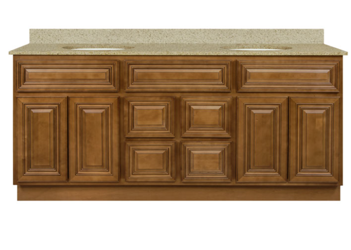 SSCCGV7221D     72" Vanity With Drawers Charleston Coffee Glaze