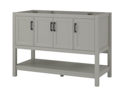 Hollis 48“ Vanity Cabinet in Grey