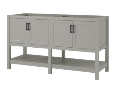 Hollis 60“ Vanity Cabinet in Grey