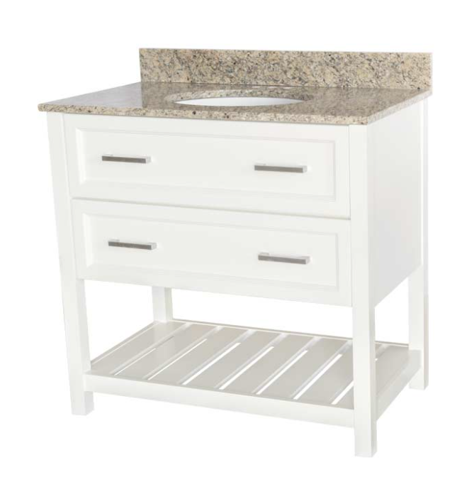 CONTEMPORARY 36" WHITE BASE ONLY