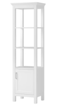 Hollis 20″W x 68″H Linen Cabinet in white