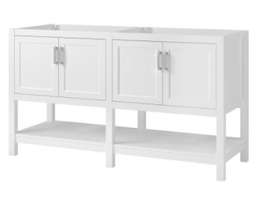 Hollis 60“ Vanity Cabinet in white